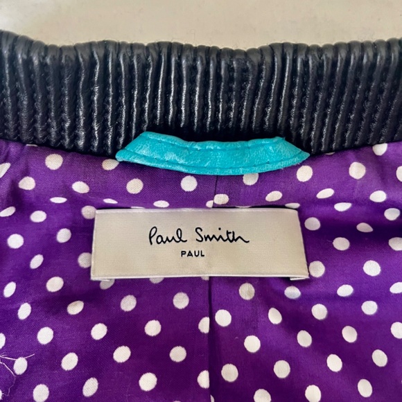 Limited Edition - Paul Smith Leather Bomber Varsity Jacket Size 38 (small) - Picture 3 of 8